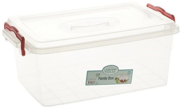 Dekonaz Aufbewahrungsbox Kunststoff-Aufbewahrungsbox 8 Liter (5 St)