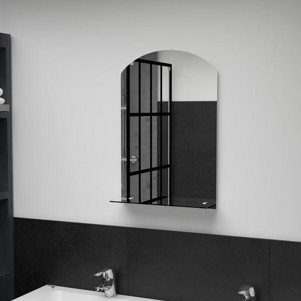 vidaXL Wandspiegel mit Regal 40×60 cm Hartglas [249431]