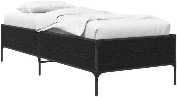 vidaXL Bettrahmen Schwarze Eiche 80x200 cm Holzwerkstoff 8009123
