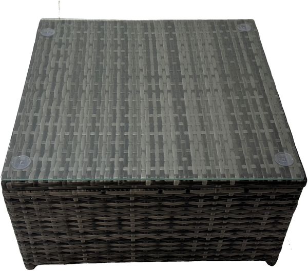 Fimous Dark Mixed Grey Rattan Gartenmöbel Set Ecksofa 2 Tische mit 2 Stühlen Bild 5