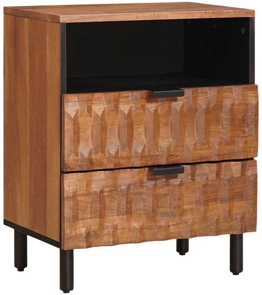 vidaXL Nachttisch Braun 50 x 33 x 62 cm Massivholz Mango 4017910