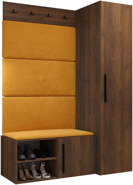 Garderoben-Set Mapreni II (Farbe: Nuss Warmia, Manila 32)