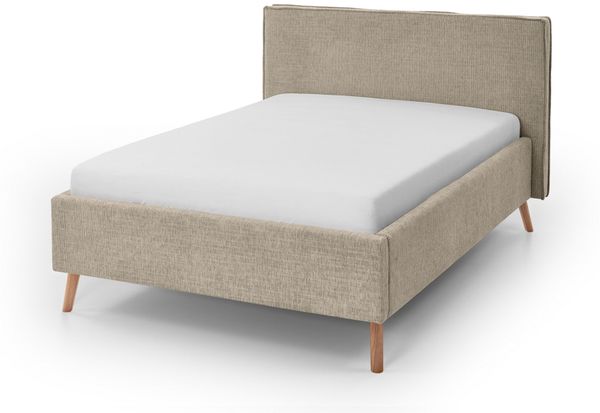 Matera Polsterbett braun Polyester Stoffbezug Baltimore 216cm x 165cm x 112cm