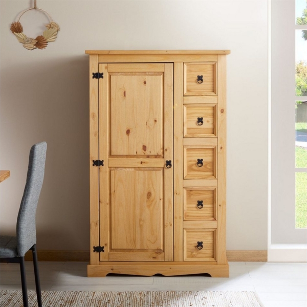 IDIMEX Hochschrank TEQUILA Kommode Highboard Schubladenschrank Holz