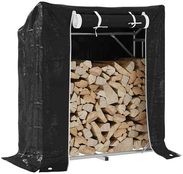 vidaXL Brennholzregal mit Regenschutz 100,5x40,5x110,5 cm 4104936