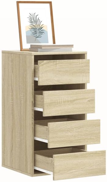 vidaXL Kommode Sonoma-Eiche 40x41x76 cm Holzwerkstoff 852863