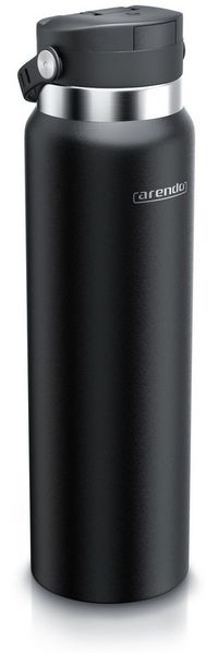 Arendo Thermoflasche auslaufsichere Isolierflasche 1L, Edelstahl Trinkflasche für Unterwegs, hält Stundelang kalt & warm, BPA-frei, geschmacksneutral, 1000ml