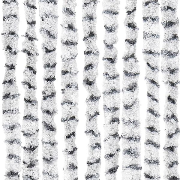 vidaXL Insektenschutz-Vorhang Hell- und Dunkelgrau 56x185 cm Chenille 325454 Bild 6