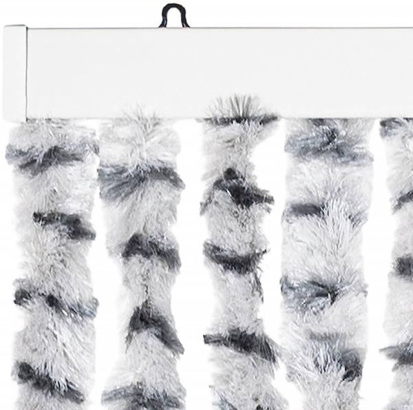 vidaXL Insektenschutz-Vorhang Hell- und Dunkelgrau 56x185 cm Chenille 325454 Bild 4