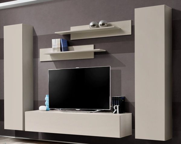 Wohnwand Option in Kaschmir 5-teilig 260 cm