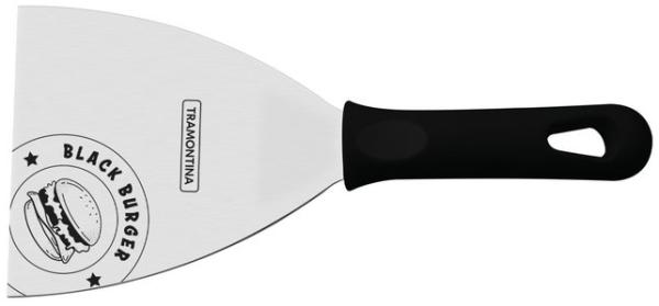 Tramontina Grillspachtel CHURRASCO BLACK Grillschaber - Edelstahl, rostfreier Edelstahl, spülmaschinenfest