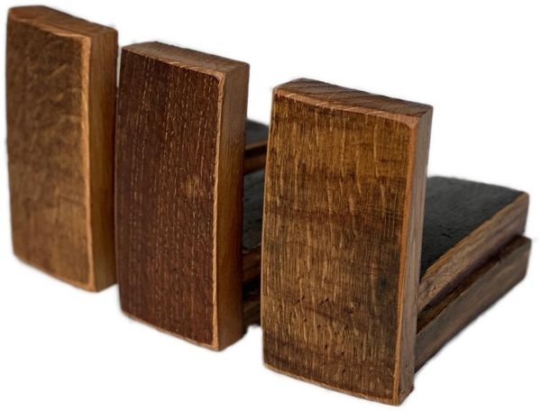 Temesso Blumentopfuntersetzer Füße GEÖLT für Holzfass 3er Set
