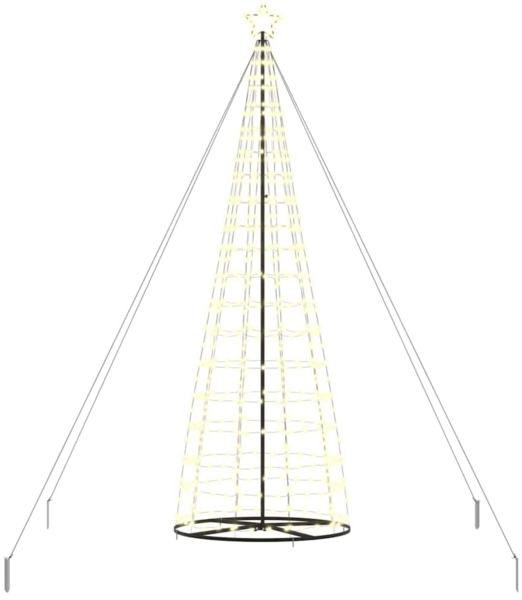 vidaXL LED-Weihnachtsbaum mit 800 LEDs Warmes Weiß 400 cm Eisen 42018761