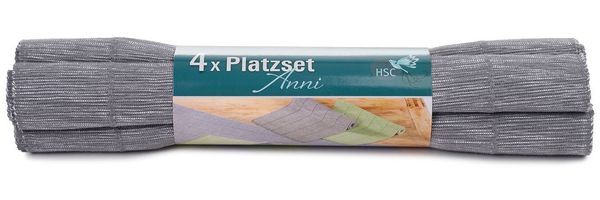HSC Home-Style-Creation GmbH Platzset Anni, (Set, 4-St, Platzdecken), Ideal als Untersetzer oder Tischdeko
