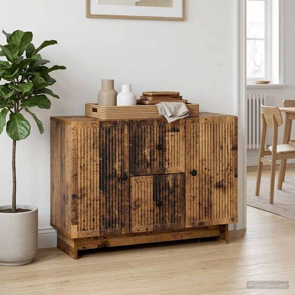 vidaXL Sideboard Altholz 89 x 34,5 x 60 cm Holzwerkstoff 893973