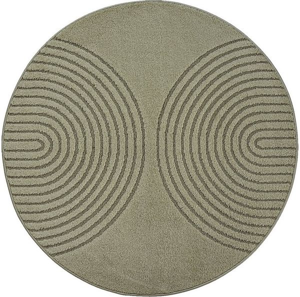 the carpet Teppich Elisa, rund, Höhe: 12 mm