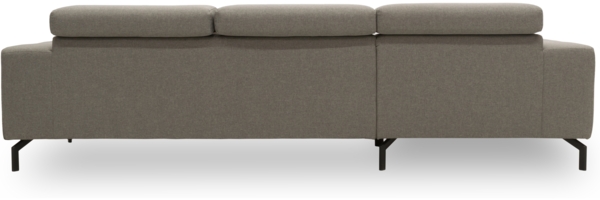 DOMO Collection Cunelli, Ecksofa mit Kopfstützfunktion, Webstoff silber, 175 x 292 cm Bild 5