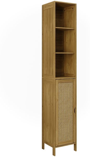 Badschrank Liora Bambus 30 x 170 cm Vicco