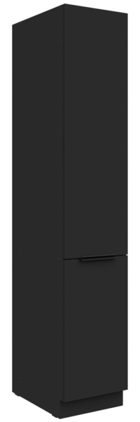 Küchen Hochschrank 40 cm SIENA Schwarz Küchenzeile Küchenblock Küche Einbauküche