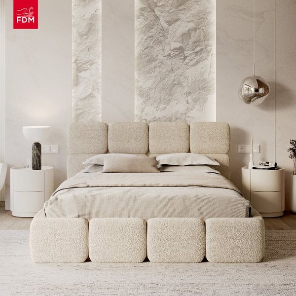 FDM Polsterbett CLOUDY Bettgestell Bett 140x200, 160x200, 180x200 cm Bestseller (verfügbar 140x200 160x200 180x200 cm, Bettrahmen, Bett, mit großen gepolsterten Kopfteil, mit Bettkasten zum aufklappen), Hebbarer Metallrahmen, Bettkasten, ohne Matratze