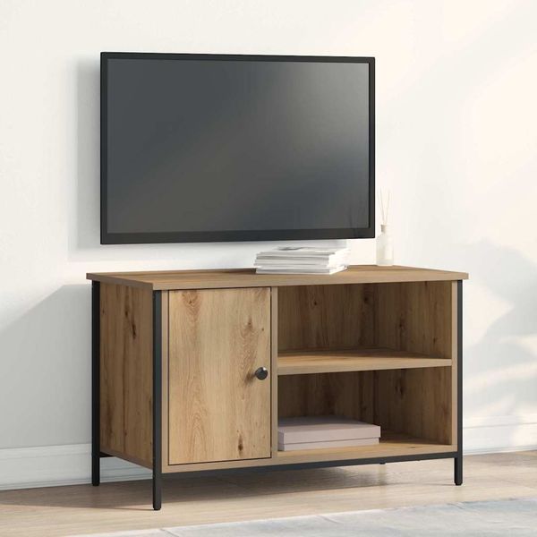 vidaXL TV-Schränk Artisan-Eiche 80 x 40 x 50 cm Holzwerkstoff 862143