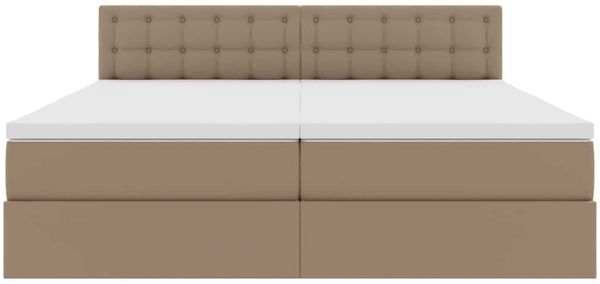vidaXL Bett mit Stauraum und LED Cappuccino 180 x 200 cm Kunstleder 3371544 Bild 11