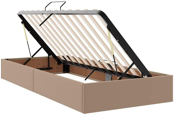 vidaXL Bett mit Stauraum und LED Cappuccino 180 x 200 cm Kunstleder 3371544 Bild 7