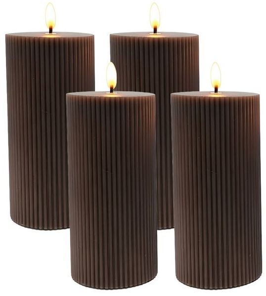 Relaxdays LED Kerzen 4er Set 18 cm