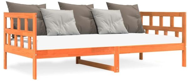 vidaXL Tagesbett ohne Matratze Wachsbraun 80x200 cm Massivholz Kiefer 844409