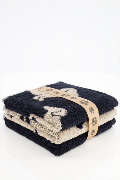 Cawö Handtücher WE LOVE DOGS Mix 6249 3er Set Frottier, 100% Baumwolle
