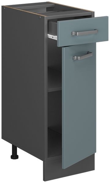 Küchenunterschrank R-Line Blau-Grau 30 cm ohne Arbeitsplatte Vicco Bild 4