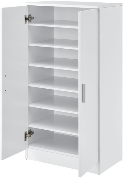 en. casa Schuhschrank 108 x 55 x 35 cm Weiß