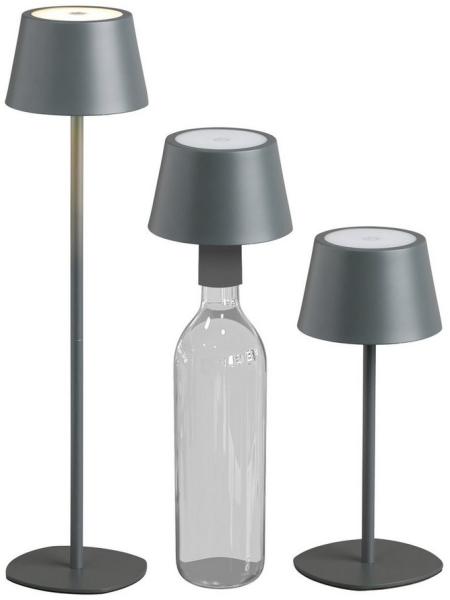 Northpoint LED Tischleuchte LED Akku Tischlampe Flaschenleuchte 3in1 45cm warmweiß