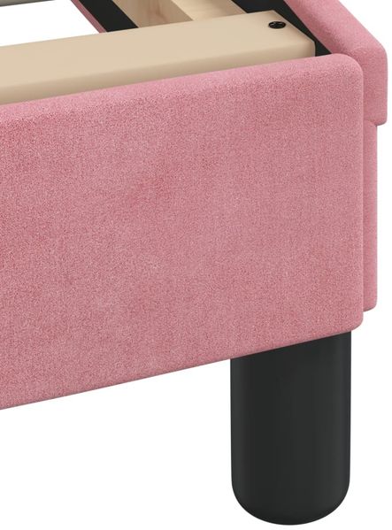 vidaXL Bettgestell mit LED ohne Matratze "Hanko" Rosa 180x200 cm Samt 3213798 Bild 12