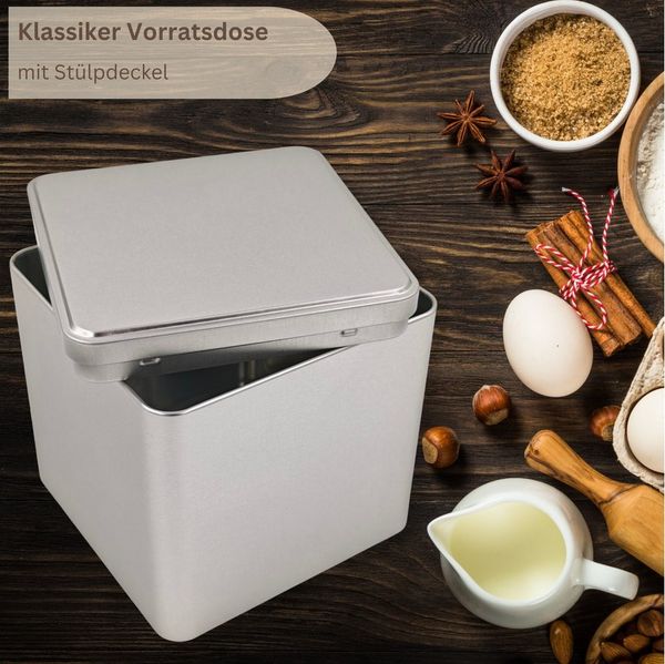 MediMuc Keksdose Klassiker Vorratsdose mit Stülpdeckel, MAXI