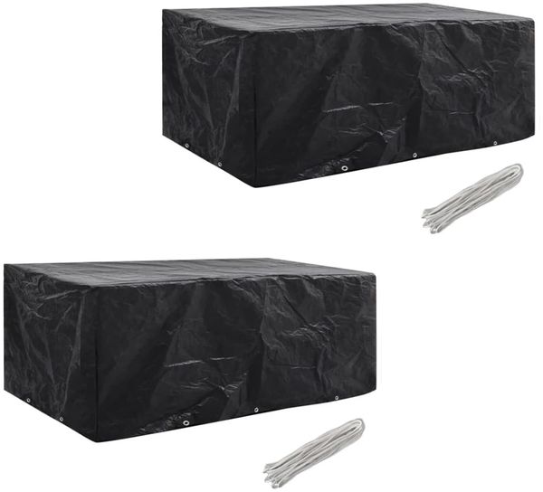vidaXL Gartenmöbel-Abdeckungen 2 Stk. 10 Ösen 229x113 cm 279121