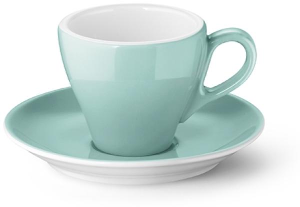 Espresso-Untertasse Classico Solid Color Türkis Dibbern Espressotasse - Mikrowelle geeignet, Spülmaschinenfest