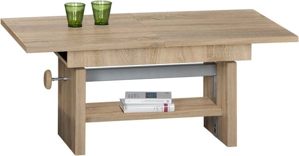Couchtisch EVENT Wohnzimmertisch Beistelltisch Tisch Höhenverstellbar Eiche Nb.