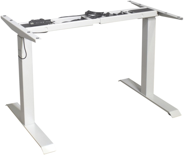 Schreibtisch höhenverstellbar elektrisch Edithe 160x70 weiß/sandeiche 14243-16070 Bild 2