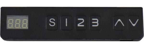 Schreibtisch höhenverstellbar elektrisch Edithe 160x70 weiß/sandeiche 14243-16070 Bild 4