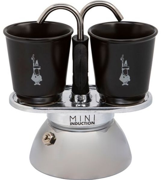 Bialetti Espressokocher Mini Express Induktion 2T inkl. 2 Espressobecher 7310