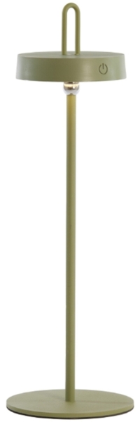 LED Tischleuchte AMPEHA von Light & Living Ø13x47 cm Lampe Olivgrün