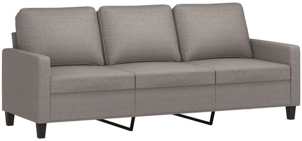 vidaXL 3-Sitzer-Sofa mit Hocker Taupe 180 cm Stoff 3201044 Bild 4