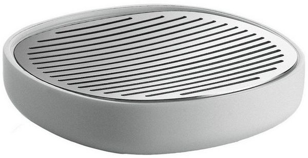 Alessi Seifenablage Seifenschale BIRILLO, weiß, Breite: 11.00 cm, Ø 11.00 cm