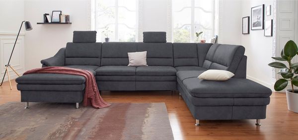 sit&more Wohnlandschaft Cardoso U-Form, mit Federkern und Kopfstützen, mit Bettfunktion und Relaxfunktion