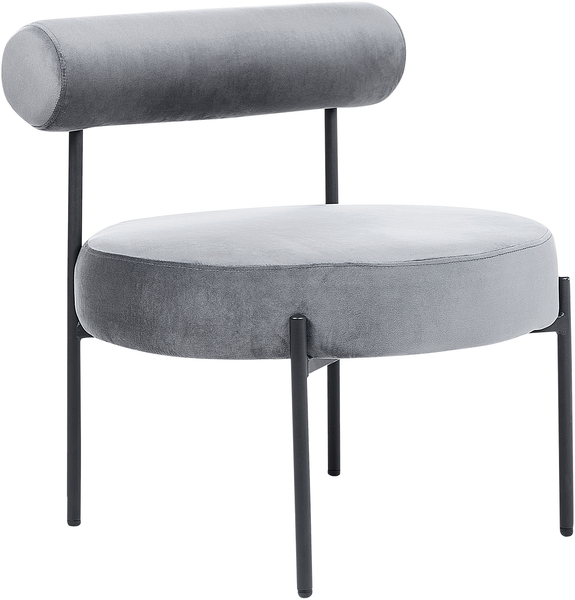 Sessel ALPHA Samtstoff Grau