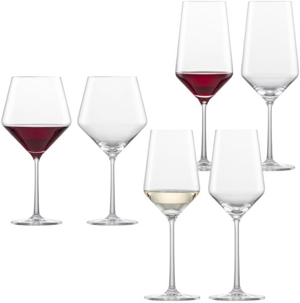 Zwiesel Glas PURE Rotwein- und Weißweingläserset 6-tlg.