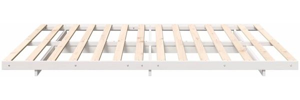 vidaXL Bettrahmen Weiß 180 x 220 cm Massives Kiefernholz 873137 Bild 6