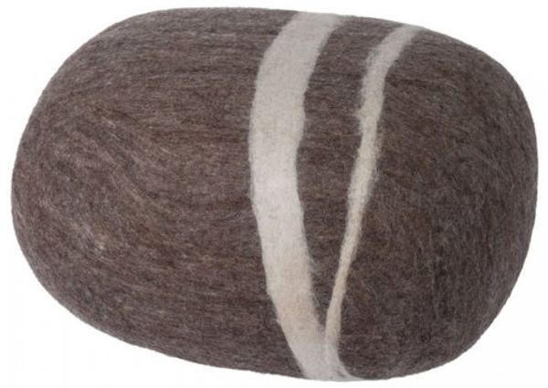 myfelt Hocker Pouf Alwin Kieselstein Filz Braun (XL) A-KS-015-XL