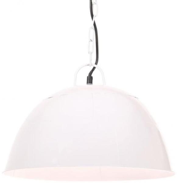 vidaXL Hängelampe Vintage Industriestil 25 W Weiß Rund 41 cm E27 320544